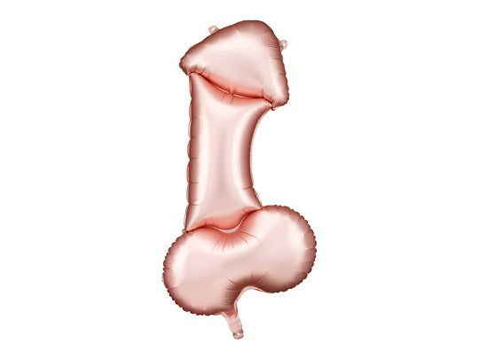 ფოლგირებული ბუშტი პენისის ფორმის rose gold 46 x 88 სმ